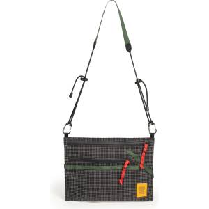 Topo Designs Чанта за рамо Topo designs Mountain Accessory Shoulder Bag - Black / Grid - размер One Size (510-7290-0111)