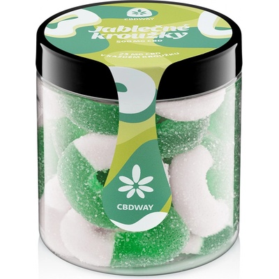 CBD WAY Kyselé želé kroužky s příchutí jablka 500 mg 200 g