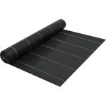 vidaXL Мрежа за мулчиране, матово черна, 2x5 м, PP (313064)