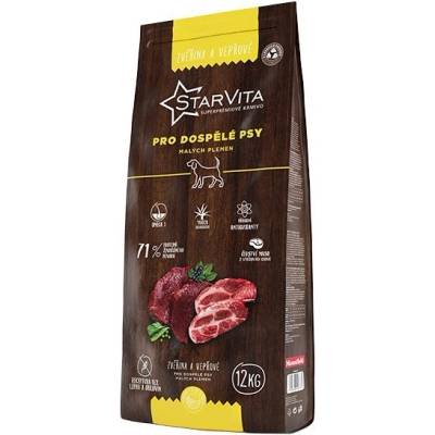 StarVita malá plemena jehněčí & vepřové 12 kg