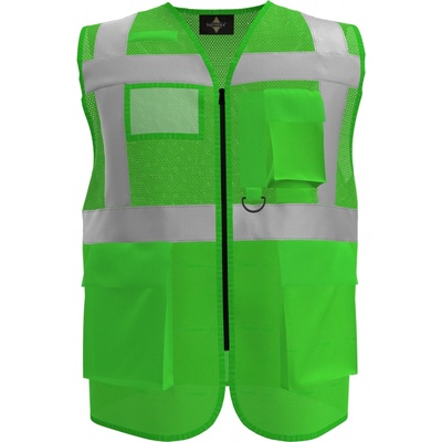 Korntex Athens Multifunkčná reflexná sieťovaná vesta KX808 Green