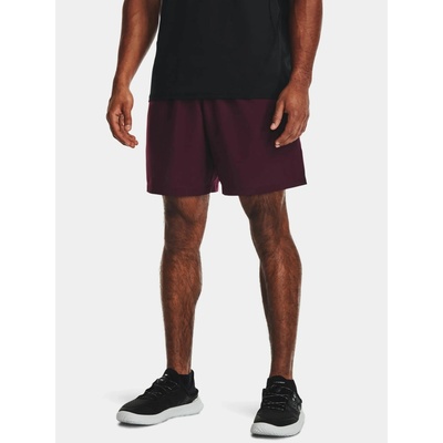 Under Armour UA Woven Graphic Shorts-MRN fialové