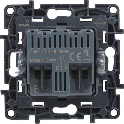 LEGRAND Stmívač NILOÉ 863552 otočný 300W černá 863552