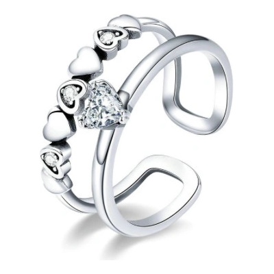 P&J Jewellery Stříbrný prsten Vyznání lásky SRUNI6