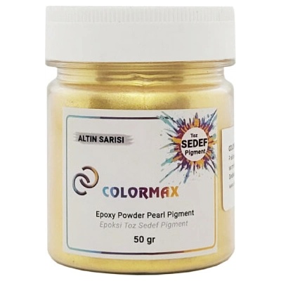 Colormax Pigment práškový perleťový zlatožltý prášok 50 g