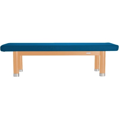 Clap Tzu Luxusní thajské masážní lehátko AMBRA Thai Barva čalounění: PU azurová (azure) Doplňky: bez doplňků Barva konstrukce: olejovaný buk 202 x 115 cm 60 kg 13 barev