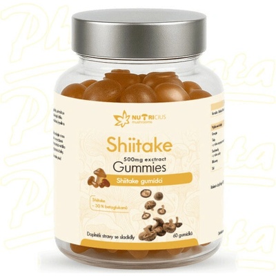 Nutricius Shiitake 500 mg gummies 60 ks