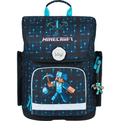 Baagl aktovka Ergo Minecraft modrý