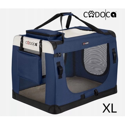 Cadoca Prepravka pre psa modrá XL 82 cm x 58 cm x 58 cm