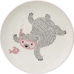 Bloomingville Керамична чиния Bloomingville Ellie - Гмуркащо се мече (BL1014)