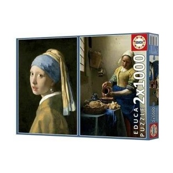 Educa Пъзел Educa Vermeer 1000 Части (2 броя)