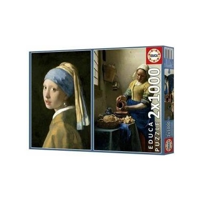 Educa Пъзел Educa Vermeer 1000 Части (2 броя)