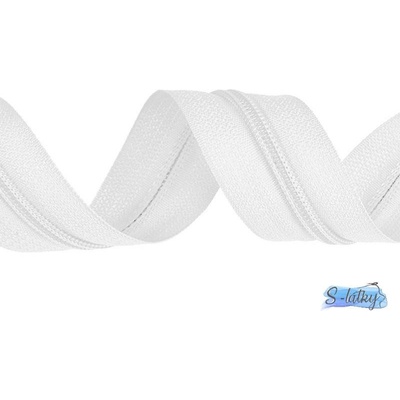 Zip spirálový šíře 5 mm metráž bílý