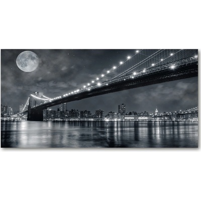 Moderný sklenený obraz z fotografie Brooklynský most 100x50 cm