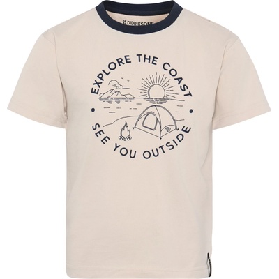 Didriksons Детска тениска Didriksons Kid's Mynta T-Shirt 4 T-shirt - Sand Beige - размер 80 (704-5795-0411)