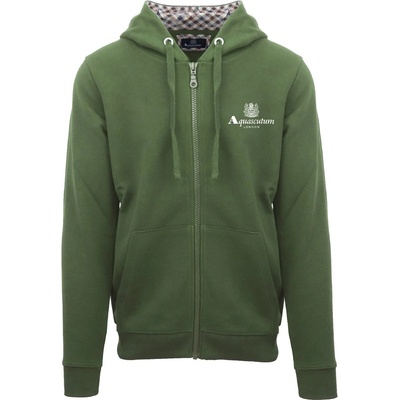 Aquascutum Блуза Aquascutum Men's Zip Hooded Sweatshirt - Military Green