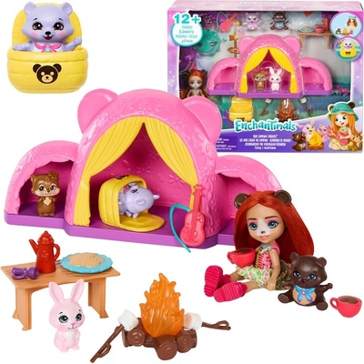 Enchantimals Výlet Pod Stan S Bábikou Medvedík HTW71