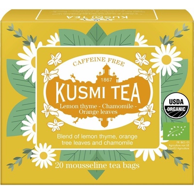 Kusmi Bio čaj Organic Lemon Thyme Chamomile Orange Leaves 20 ks