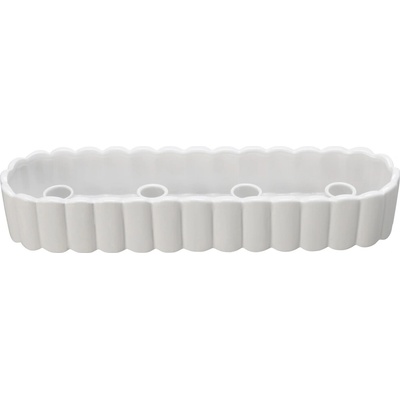 Adventní svícen Edna White Stripes 37 cm Wikholm Form