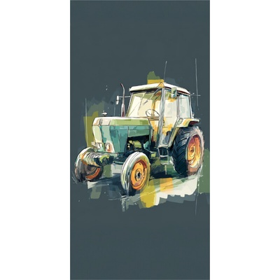Takoy Panel na ušití rychleschnoucího ručníku 80x160 kouzelný traktor