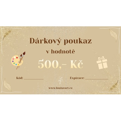 Dárkový poukaz v hodnotě 500,- Kč - kurzy a jiné události