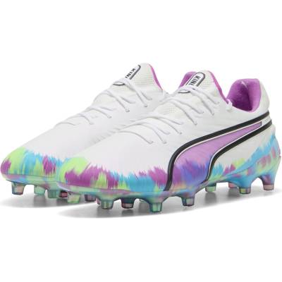 PUMA Дамски футболни бутонки Puma King Ultimate. 1 Firm Ground Football Boots Womens - White/Purple