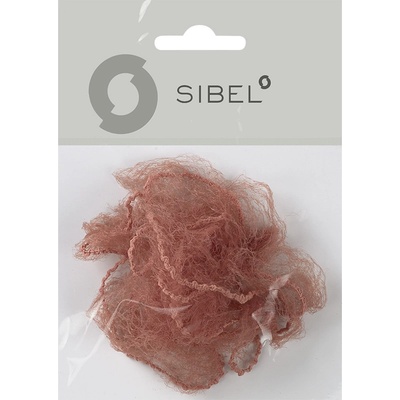 SIBEL síťka na drdol s elastickým okrajem, světla hnědá 2 ks