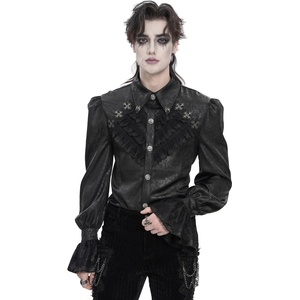 Devil fashion мъжка риза DEVIL FASHION - Ashen Vael - черна - SHT15701