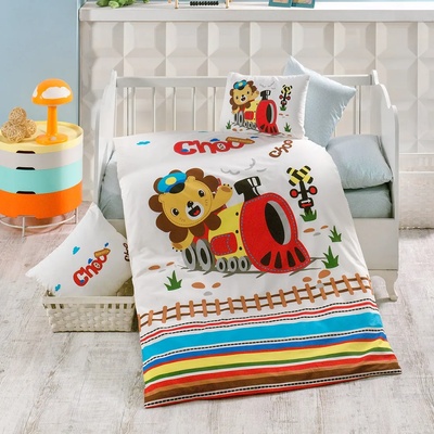 Красиво бебешко спално бельо Влакче