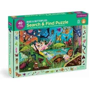 Mudpuppy Brouci a motýli 64 dielov