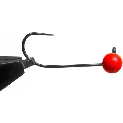 Jigovky.cz jigové hlavičky Wolframové HD Barbless Red vel.4 1,3g 5 ks