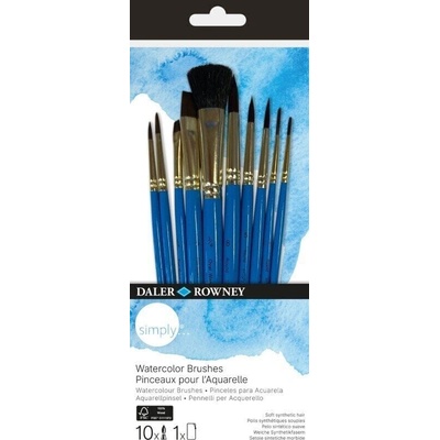 Daler-Rowney Simply Комплект четки 10 бр (216610110)