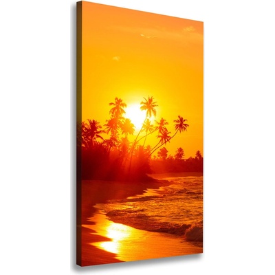 Vertikálny foto obraz na plátne Tropická pláž 50x100 cm