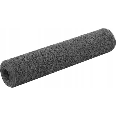 zahrada-XL Pletivo ke kurníku ocel PVC vrstva 25 x 0,75 m šedé