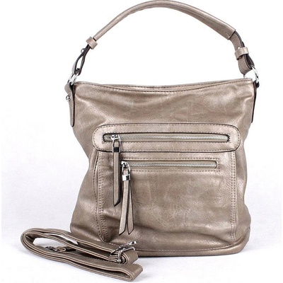 Romina & Co Středně velká tmavěstříbrná kabelka na rameno i crossbody D177/20