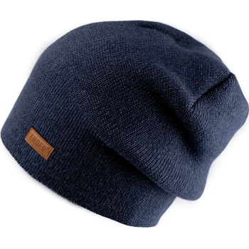 Zimní čepice 3 modrá tmavá