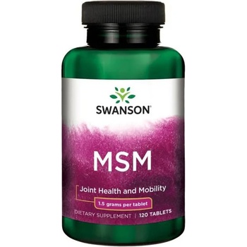 Swanson MSM, 1.5 g, 120 таблетки, Swanson (SWU112)