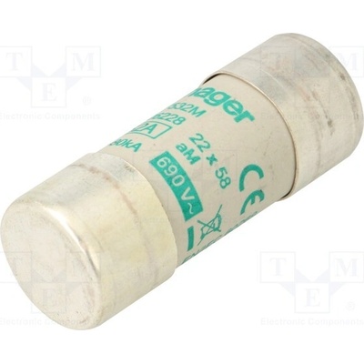 HAGER LF532M Pojistka: tavná; aM; 32A; 690VAC; kulatý,průmyslová; 22x58mm