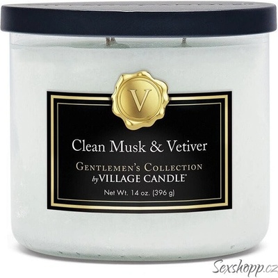Village Candle Clean Musk & Vetiver 396 g