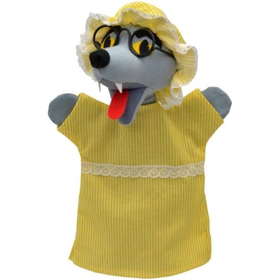 Кукла за театър 2 в 1, Вълкът от Червената шапчица, 29 см (22397d)