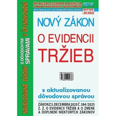 Nový zákon o evidencii tržieb - Epos