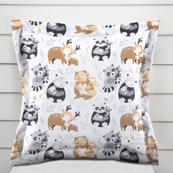 Biante Sandra s lemom SA-223 Zvieratká s mláďátkami 30 x 50 cm