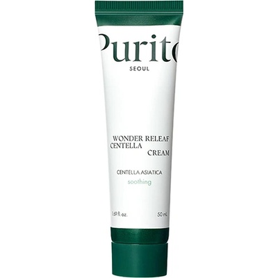 PURITO Wonder Releaf Centella Cream успокояващ крем за лице с азиатска центела унисекс 50 мл