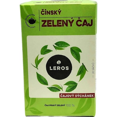 Leros Čajová chvíľka čínsky zelený čaj 20 x 2 g