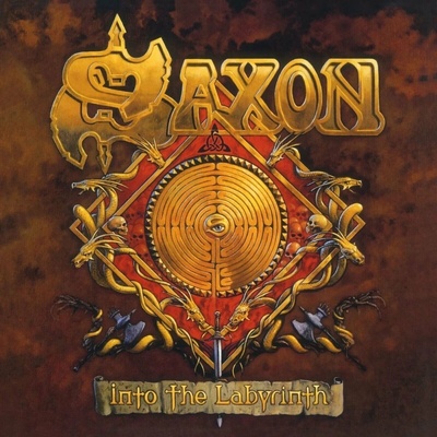 Saxon: Into the Labyrinth (Coloured Crystal Clear & Black Marbled Vinyl, Re-Issue) - Vinyl LP