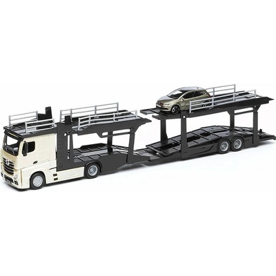 Bburago Mercedes Actros 2545 + Volkswagen Polo V GTI 1:43