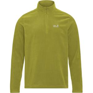 Jack Wolfskin Мъжки поларен пуловер Jack Wolfskin Taunus 100 Halfzip Fleece jumper - Khaki Green (005-7014-0612)