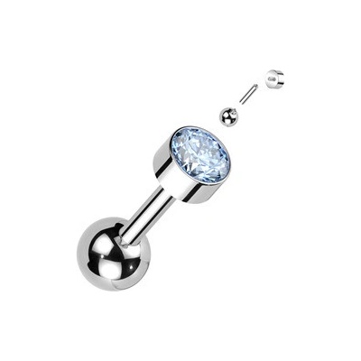 Šperky4U Cartilage piercing titan tyrkysová TIT1306-Q