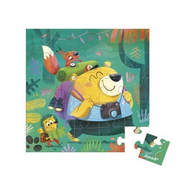 Janod Blahoželanie k narodeninám s puzzle Turistika, vek: 3+