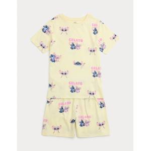 Marks & Spencer Пижама Lilo & Stitch от чист памук (3-16 години) Marks & Spencer жълта Marks & Spencer | Zhalt | Момчешки | 6-7 години